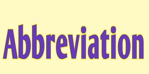 Abbreviation