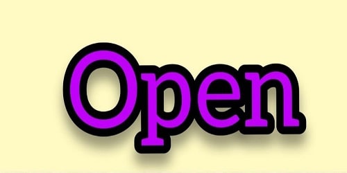 Open